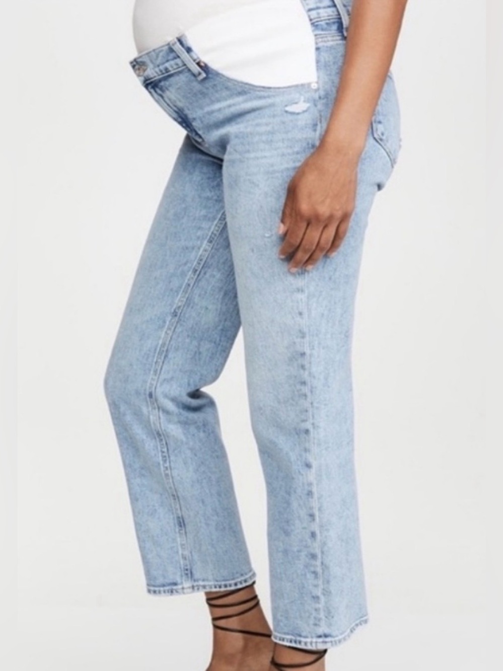 PAIGE Noelle Straight Leg Maternity Jeans
